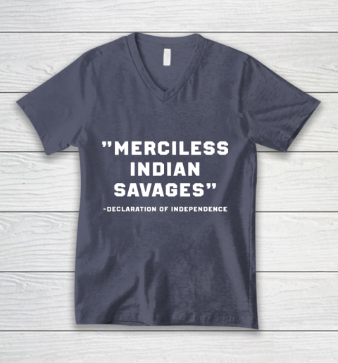 Merciless Indian Savages V-Neck T-Shirt 7