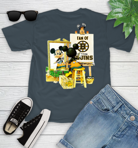 NHL Hockey Boston Bruins Mickey Drawing Shirt 102