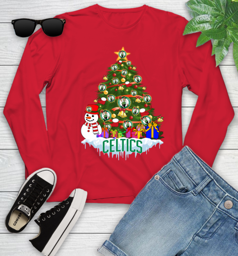 Boston Celtics Merry Christmas NBA Basketball Sports Youth Long Sleeve 11