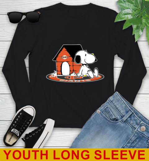 MLB Baseball San Francisco Giants Snoopy The Peanuts Movie Shirt Youth Long Sleeve 2