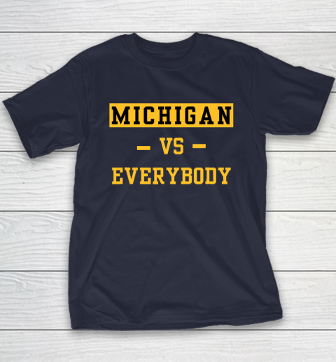 Michigan Vs Everybody Youth T-Shirt 2