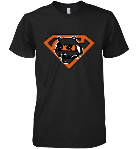 We Are Undefeatable The Cincinnati Bengals x Superman NFL Premium Men's T-Shirt