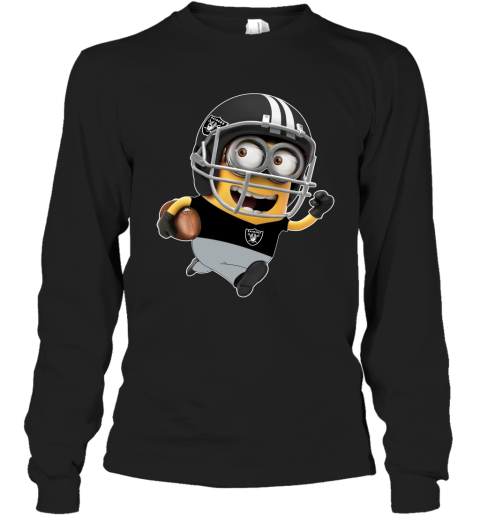 NFL Oakland Raiders Minions Disney Football Sports TXtPOXlAC3y long sleeve tee 14 95 151514 front black