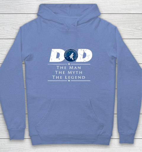 Minnesota Timberwolves NBA Basketball Dad The Man The Myth The Legend Youth Hoodie 8