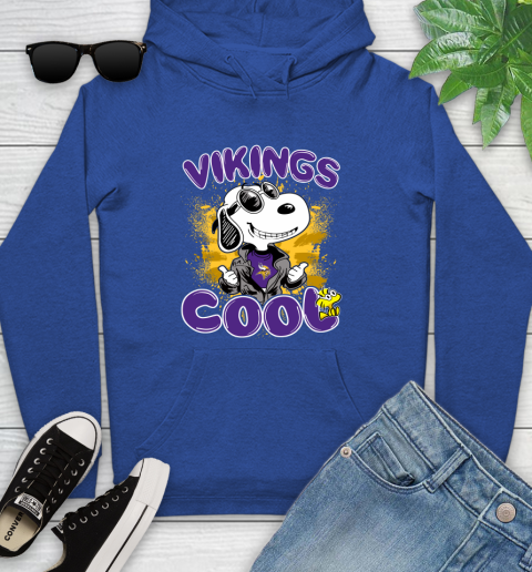 NFL Football Minnesota Vikings Cool Snoopy Shirt Youth Hoodie 9