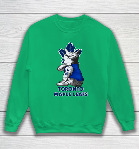 NHL My Cat Loves Toronto Maple Leafs Hockey Sweatshirt 5
