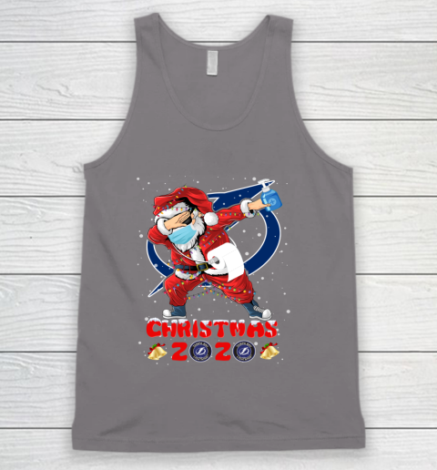 Tampa Bay Lightning Funny Santa Claus Dabbing Christmas 2020 NHL Tank Top 6