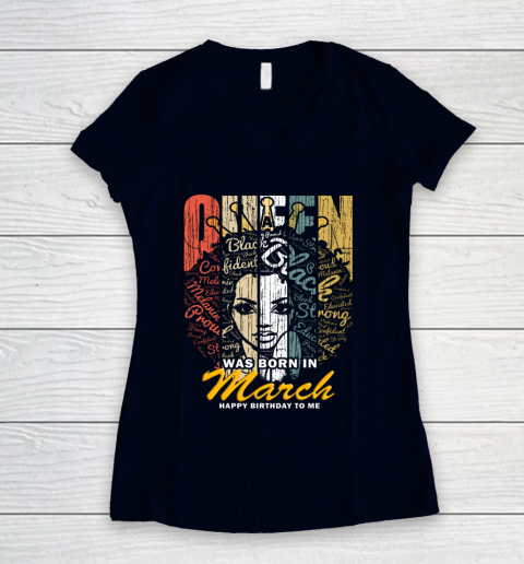Womens Queens Are Born In March Shirts For Women - Birthday Girl T-Shirt