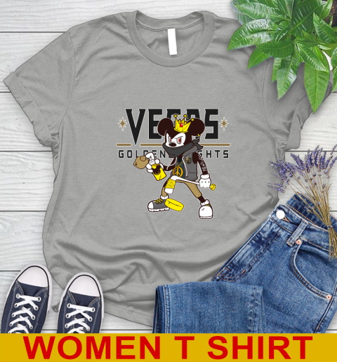 Vegas Golden Knights NHL Hockey Mickey Peace Sign Sports Women's T-Shirt 11