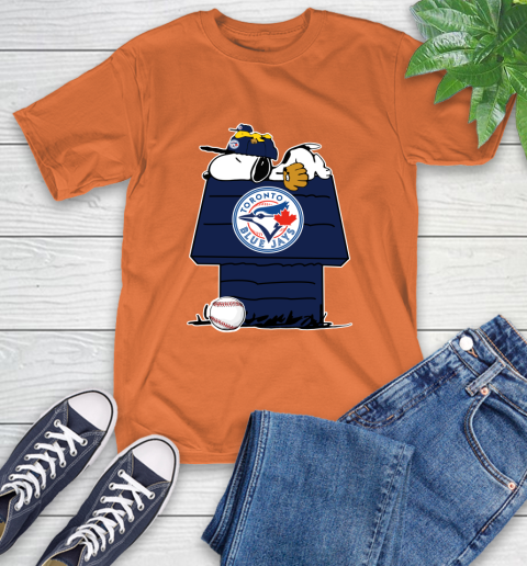MLB Toronto Blue Jays Snoopy Woodstock The Peanuts Movie Baseball T Shirt T-Shirt 5