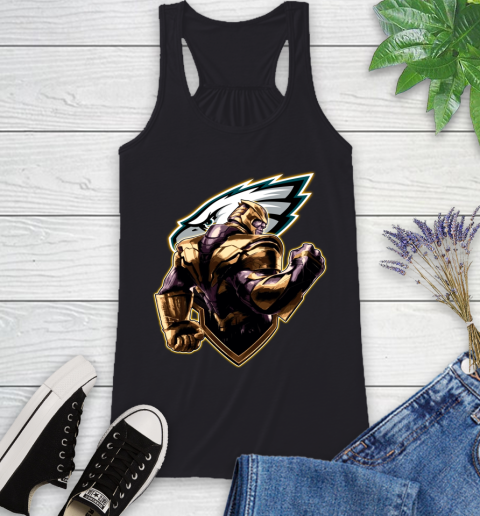 NFL Thanos Avengers Endgame Football Sports Philadelphia Eagles Racerback Tank 2