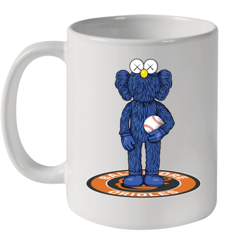 MLB Baseball Baltimore Orioles Kaws Bff Blue Figure Shirt Ceramic Mug 11oz