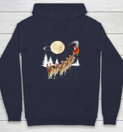 Golden Retriever Reindeer Christmas Hoodie 2
