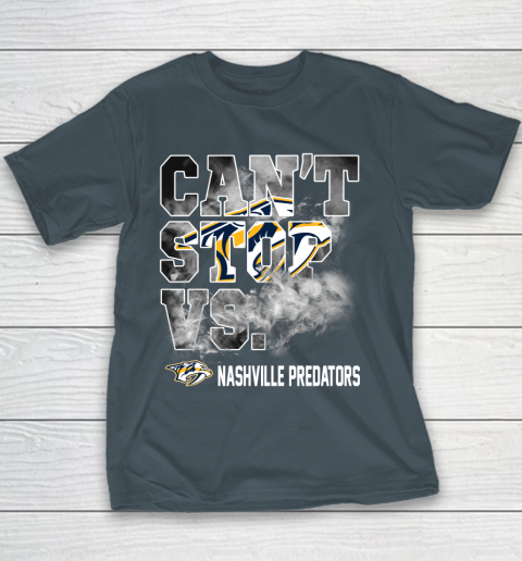 NHL Nashville Predators Hockey Can't Stop Vs Youth T-Shirt 5