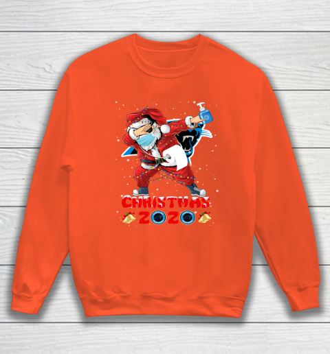 Carolina Panthers Funny Santa Claus Dabbing Christmas 2020 NFL Sweatshirt 3