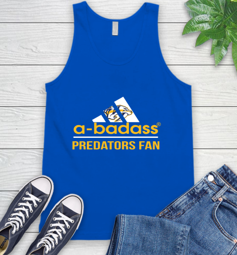NHL A Badass Nashville Predators Fan Adidas Hockey Sports Tank Top 4