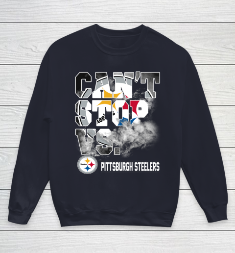 NFL Pittsburgh Steelers Can't Stop Vs Youth Sweatshirt 2