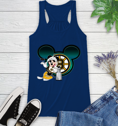 NHL Boston Bruins Stanley Cup Mickey Mouse Disney Hockey T Shirt Racerback Tank 9