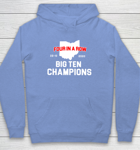 Big Ten Champions Four in a Row 2020 Hoodie 8