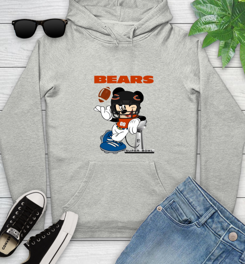 NFL Chicago Bears Mickey Mouse Disney Super Bowl Football T Shirt Youth Hoodie