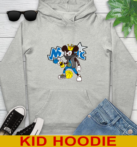 Orlando Magic NBA Basketball Mickey Peace Sign Sports Youth Hoodie