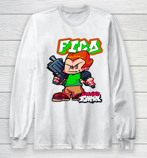 Funny Friday Night Funkin Art Pico And Friends Long Sleeve T-Shirt