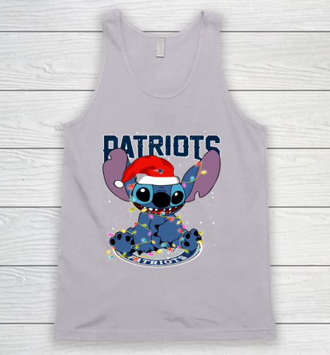New England Patriots NFL Football noel stitch Christmas Tank Top 2