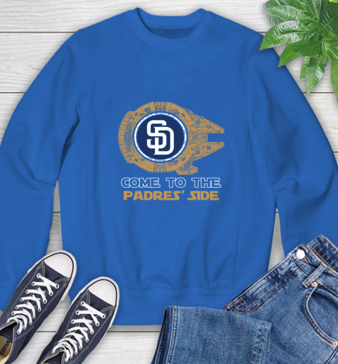 MLB Come To The San Diego Padres Side Star Wars Baseball Sports Sweatshirt 9
