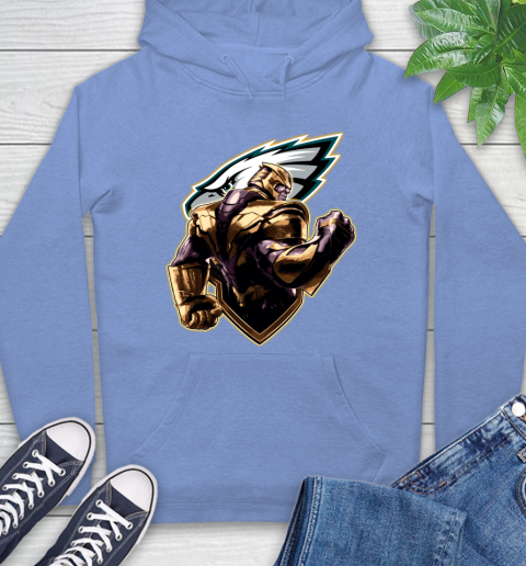 NFL Thanos Avengers Endgame Football Sports Philadelphia Eagles Hoodie 11