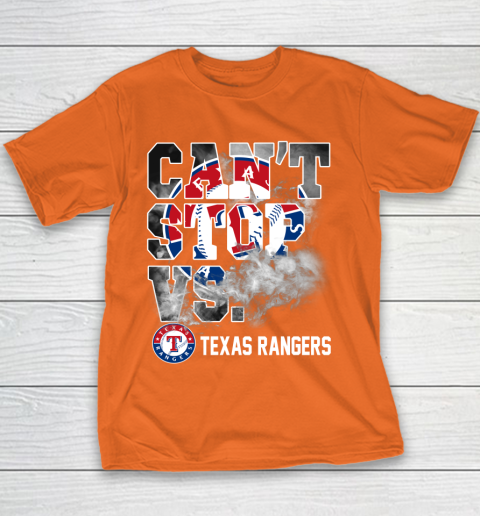 MLB Texas Rangers Baseball Can't Stop Vs Rangers Youth T-Shirt 4