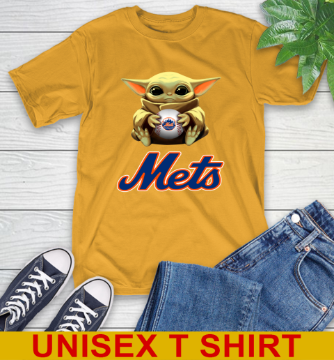 MLB Baseball New York Mets Star Wars Baby Yoda Shirt 3