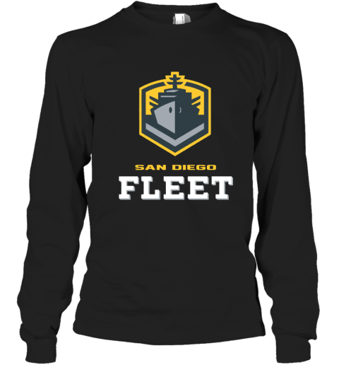 San Diego Fleet logo gmtk san diego fleetlogo long sleeve tee 14 front black