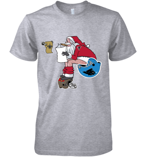 Santa Claus Atlanta Falcons Shit On Other Teams Christmas Premium Men's T-Shirt
