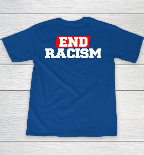 NFL End Racism Print In Front And Back Youth T-Shirt 14