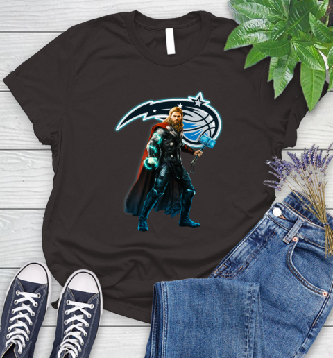NBA Thor Avengers Endgame Basketball Orlando Magic Women's T-Shirt 8