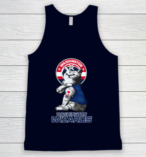 NBA Basketball My Cat Loves Washington Wizards Tank Top 2