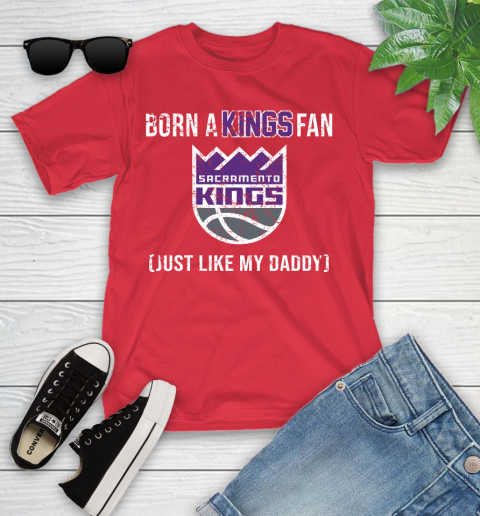 NBA Sacramento Kings Loyal Fan Just Like My Daddy Basketball Shirt Youth T-Shirt 11