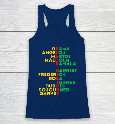 Black History Month Dream Like Leaders African American Love Racerback Tank 6