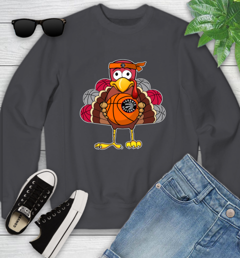 Toronto Raptors Turkey thanksgiving day Youth Sweatshirt 6