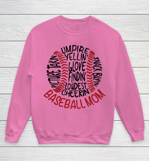 Mother's Day Funny Gift Ideas Apparel  Baseball Mom 2 T Shirt Youth Sweatshirt 3
