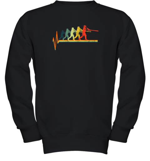 Baseball Shirt Heartbeat Shirt Heart Frequency Youth Sweatshirt