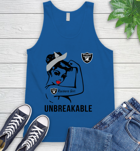 NFL Oakland Raiders Girl Unbreakable Football Sports Tank Top 3
