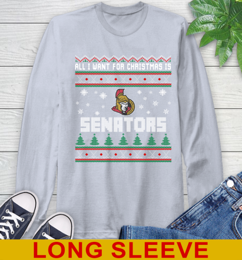 Ottawa Senators NHL Hockey All I Want For Christmas Is My Team Sports 60