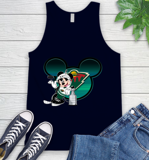 NHL Minnesota Wild Stanley Cup Mickey Mouse Disney Hockey T Shirt Tank Top 3