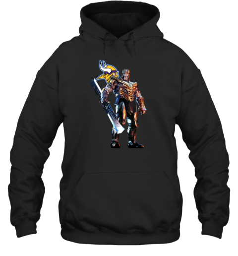 NFL Thanos Marvel Avengers Endgame Football Minnesota Vikings Hoodie NFL Thanos Marvel Avengers Endgame Football Minnesota Vikings Hoodie