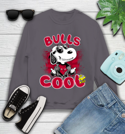 NBA Basketball Chicago Bulls Cool Snoopy Shirt Youth Sweatshirt 4