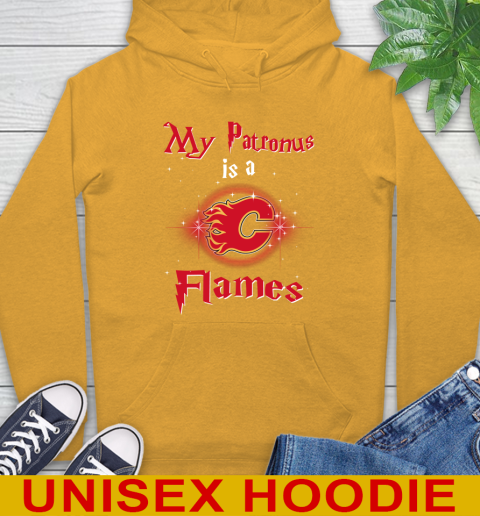 NHL Hockey Harry Potter My Patronus Is A Calgary Flames Hoodie 2
