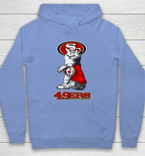 NFL Football My Cat Loves San Francisco 49ers Hoodie 8