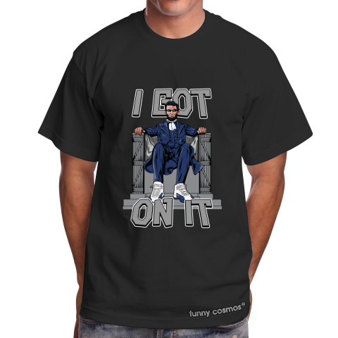 Air Jordan 12 French Blue Matching Sneaker Tshirt Lincoln Blue and White Jordan Shirt