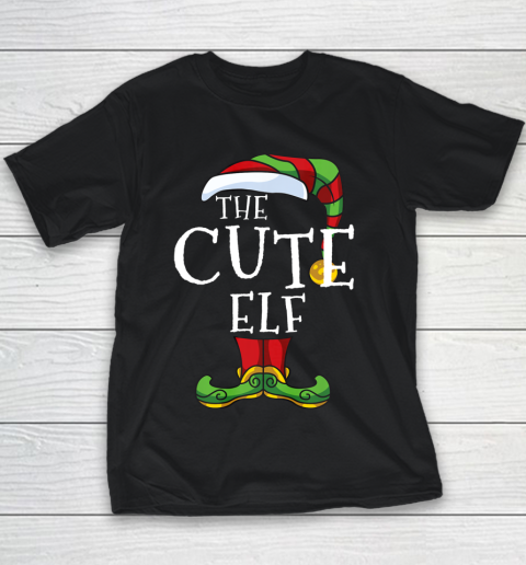 Cute Elf Family Matching Christmas Group Funny Gift Pajama Youth T-Shirt